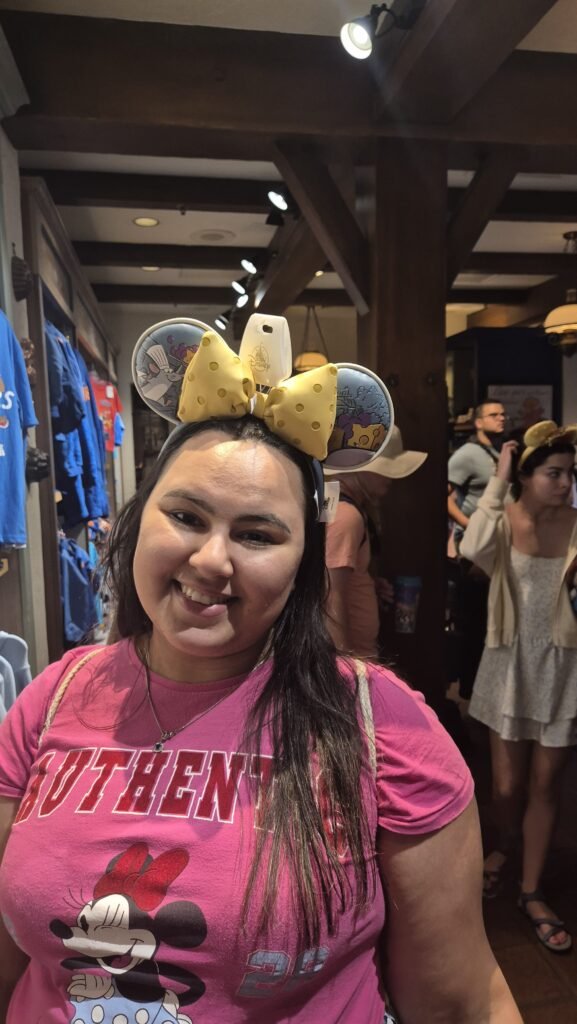 Loja de lembrancinhas durante viagem aos parques da Disney